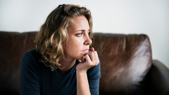 young woman experiencing depression